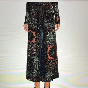 Johnny Was Wide Leg Burnout Pant